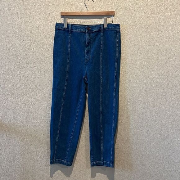 Madewell Tapered Jeans in Fernhill Wash: Seamed Edition No Pockets Size 32 - Picture 5 of 16